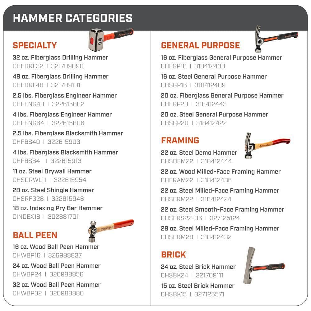 Crescent Steel General Purpose Hammer (3)
