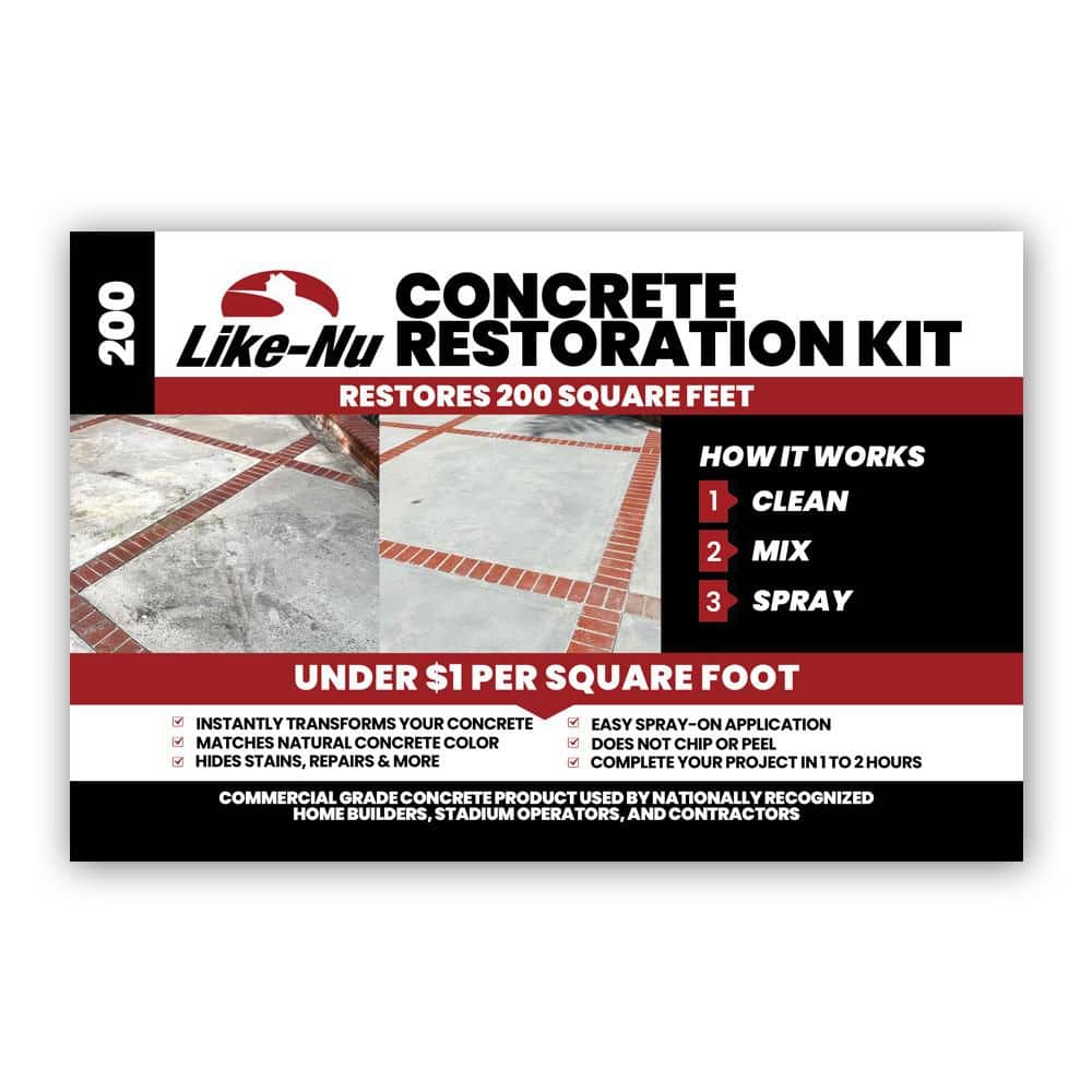 Like-Nu 200 sq. ft. Spray On Concrete Mix/Resurfacer (2)