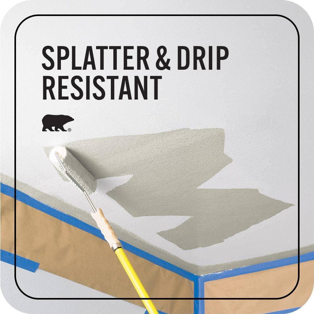 BEHR PREMIUM PLUS 5 gal. #N350-3 Biking Trail Ceiling Flat Interior Paint & Primer (4)