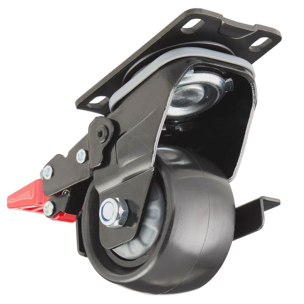 Everbilt 3 in. Black Multi-Purpose 3-in-1 Caster with 220 lbs. Load Rating (3)