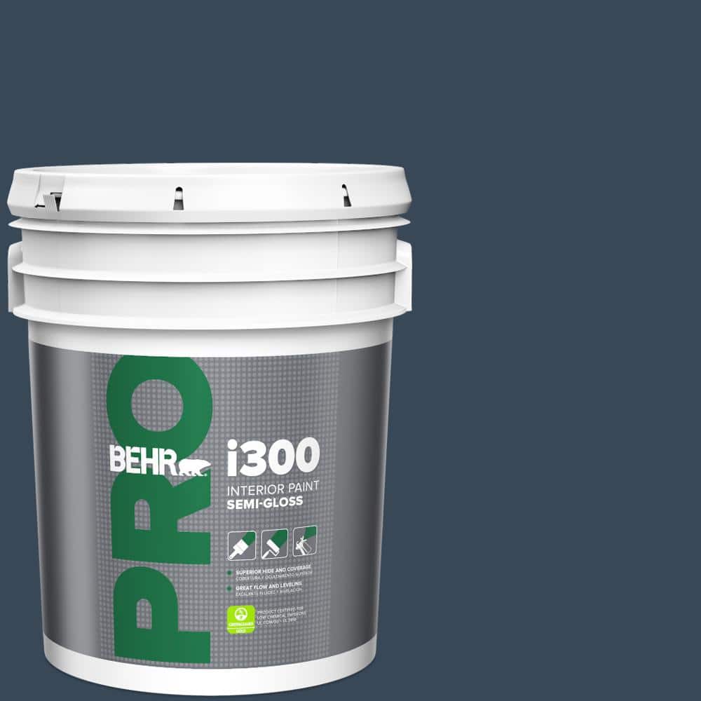BEHR PRO 5 gal. #570F-7 Midnight Dream Semi-Gloss Interior Paint