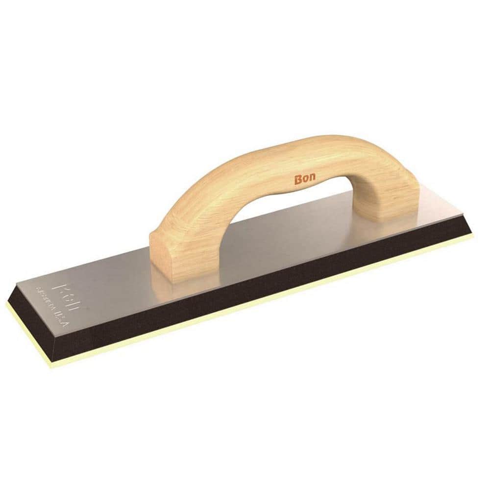 Bon Tool 12 in. x 3 in. x 5/8 in. Grout Float with Offset Wood Handle