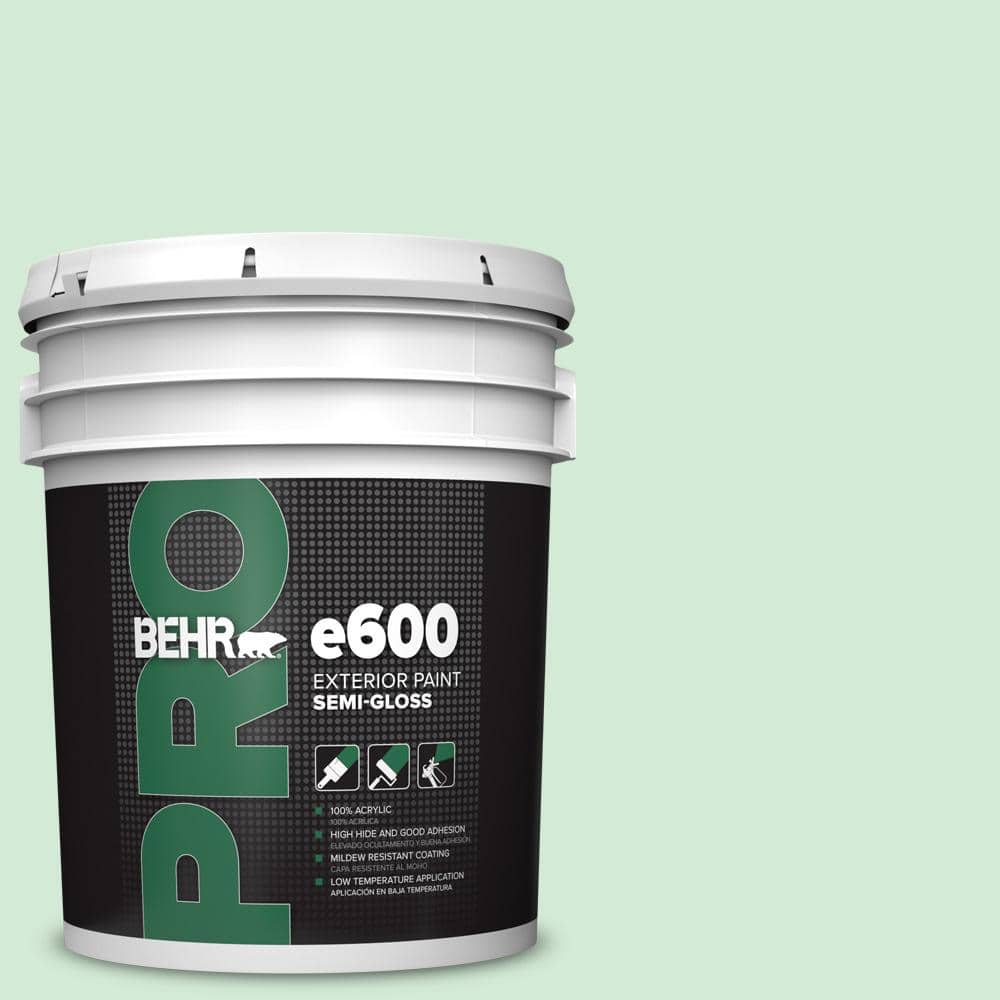 BEHR PRO 5 gal. #460C-3 Venetian Pearl Semi-Gloss Exterior Paint