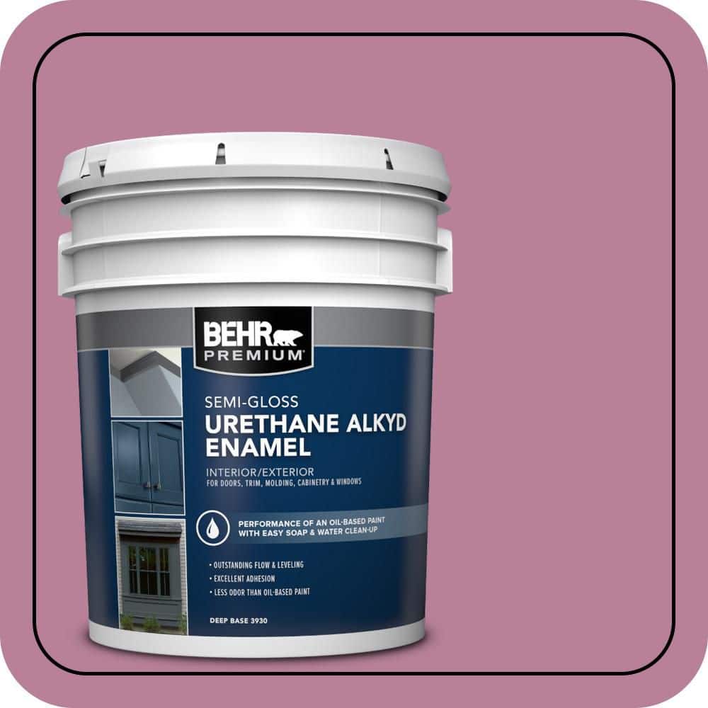 BEHR PREMIUM 5 gal. #M130-5 Cabaret Urethane Alkyd Semi-Gloss Enamel Interior/Exterior Paint