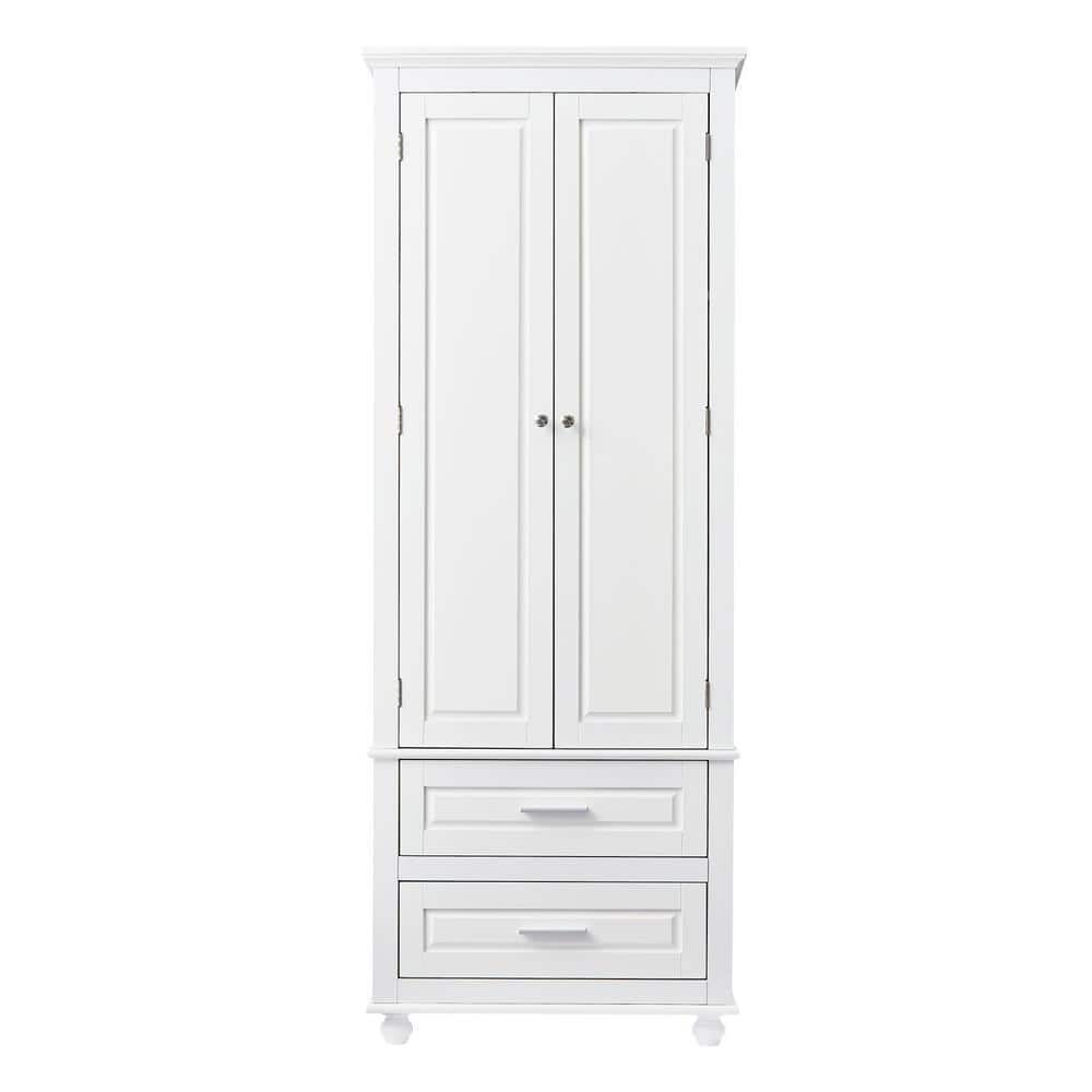 Miscool Anky 24 in. W 15.7 in. D 70 in. H MDF Freestanding Bathroom Storage Linen Cabinet (1)