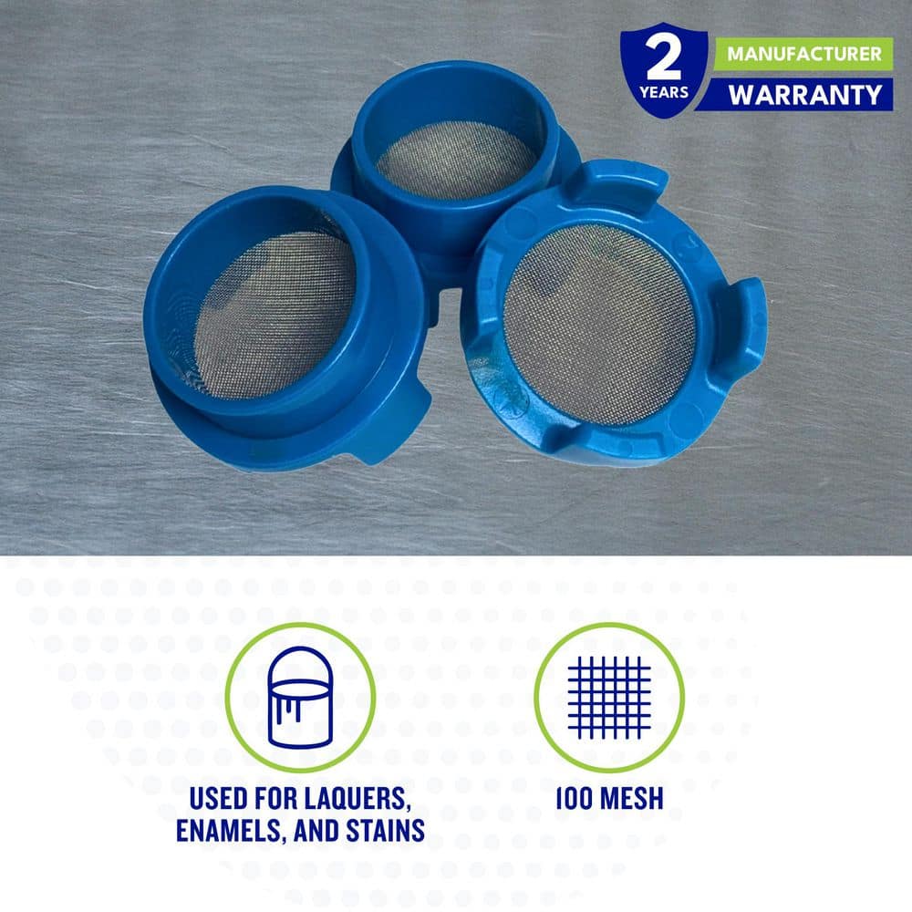 BEDFORD 100-Mesh Inlet Strainer Paint Sprayer Filter, (3-Pack) (2)
