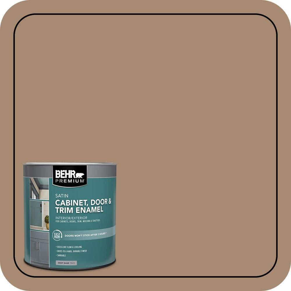BEHR PREMIUM 1 qt. #N260-5 Distant Land Satin Enamel Interior/Exterior Cabinet, Door & Trim Paint (1)