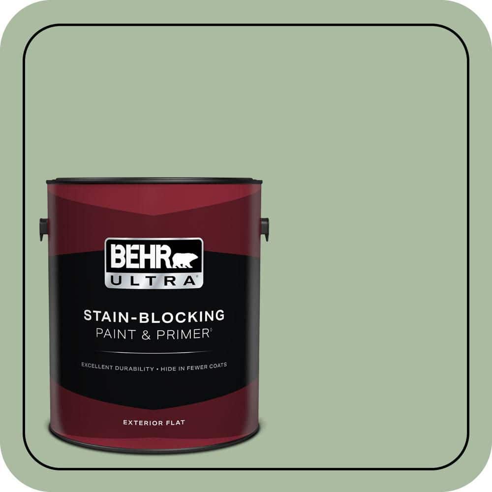 BEHR ULTRA 1 gal. #T17-07 Balanced Flat Exterior Paint & Primer