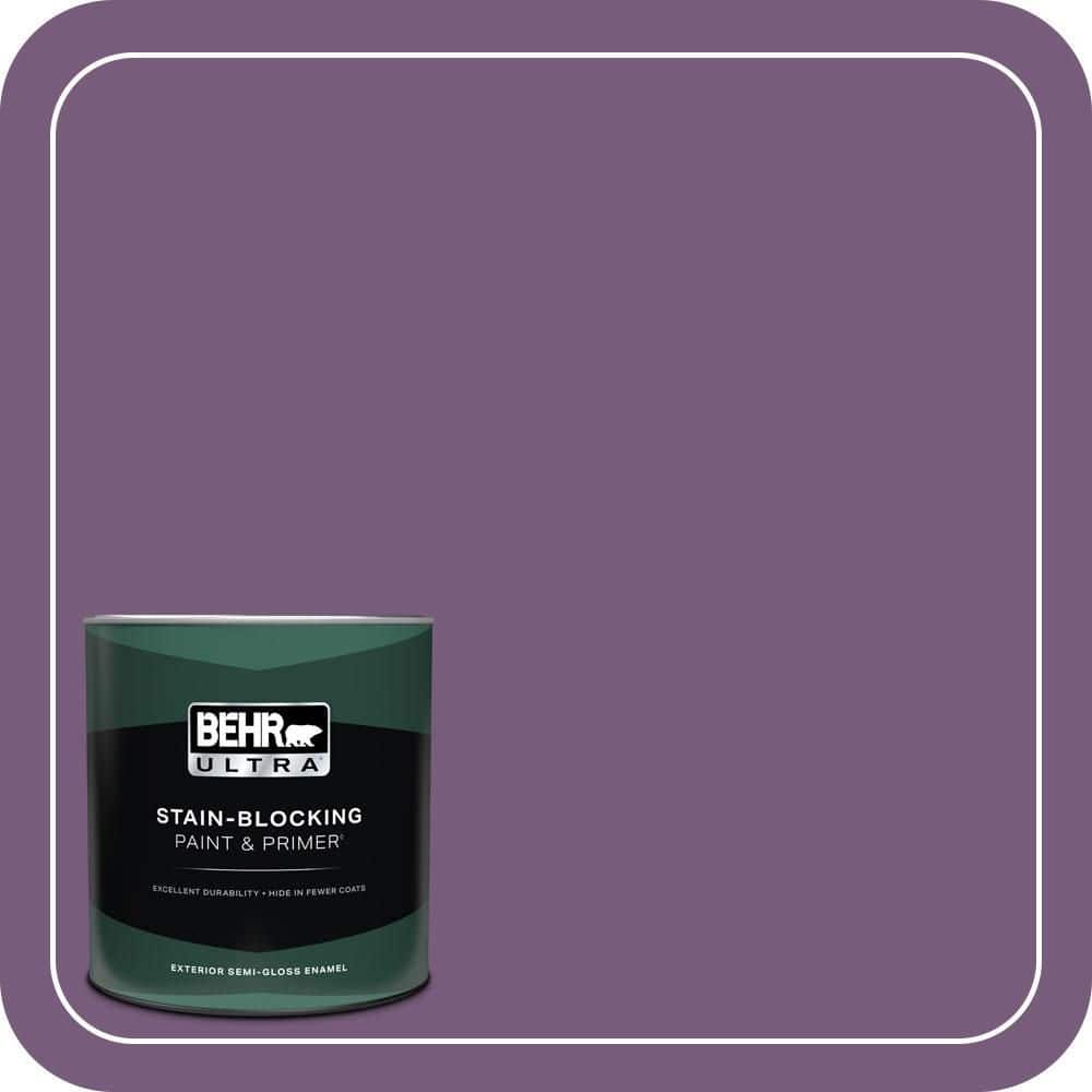 BEHR ULTRA 1 qt. #670D-7 Gala Ball Semi-Gloss Enamel Exterior Paint & Primer