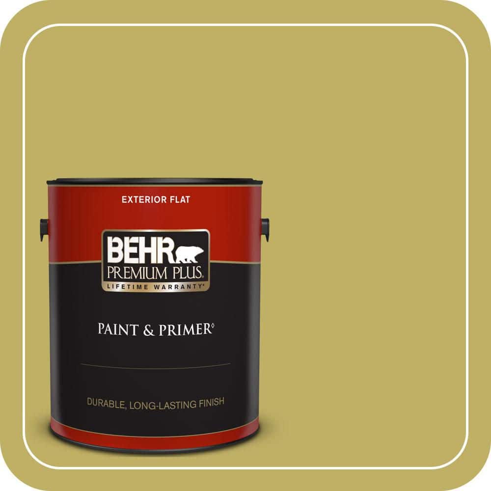 BEHR PREMIUM PLUS 1 gal. #PPU9-06 Riesling Grape Flat Exterior Paint & Primer