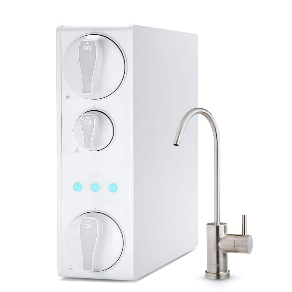 ISPRING NSF-Certified Alkaline 500 GPD Under Sink Tankless RO Water Filter System, Reduces PFAS, Lead, Fluoride, Nickel Faucet