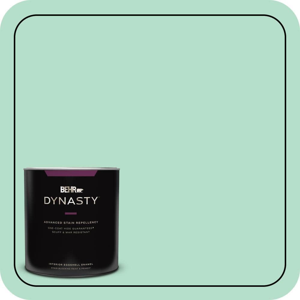 BEHR DYNASTY 1 qt. #480C-3 Aqua Bay Eggshell Enamel Interior Stain-Blocking Paint & Primer