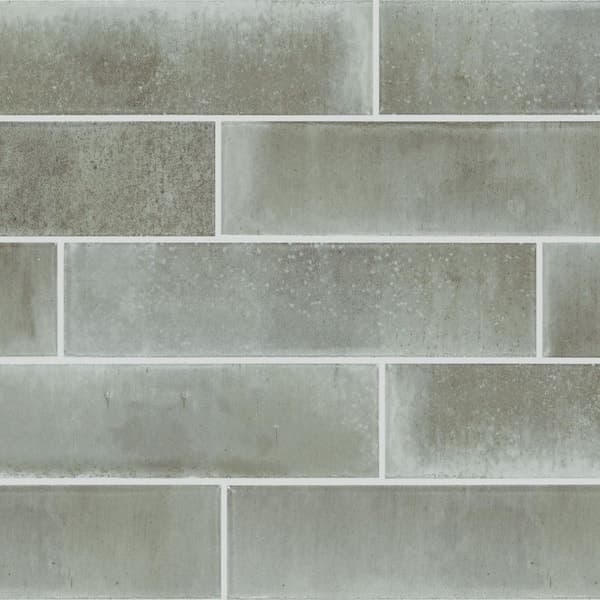 Daltile LuxeCraft Sage Mist 2 in. x 9 in. Glossy Porcelain Wall Tile (0.158 sq. ft./each)