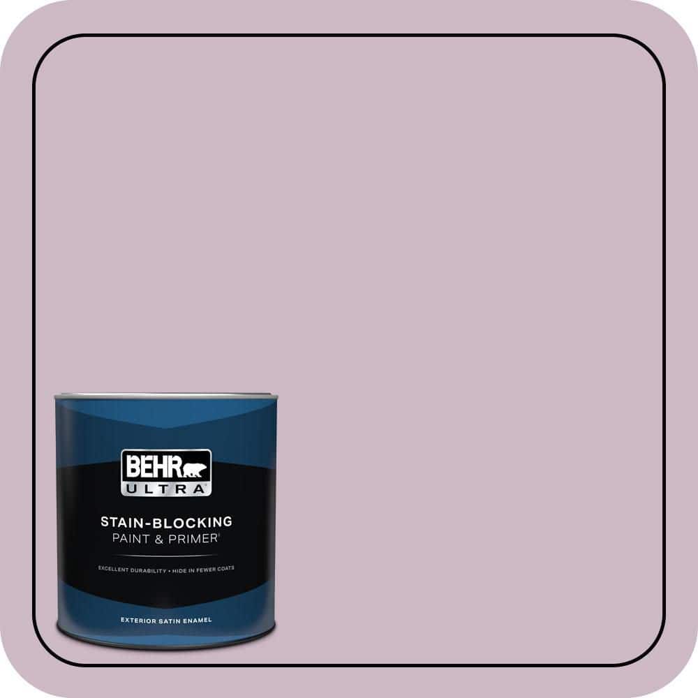 BEHR ULTRA 1 qt. #S110-3 Queens Violet Satin Enamel Exterior Paint & Primer
