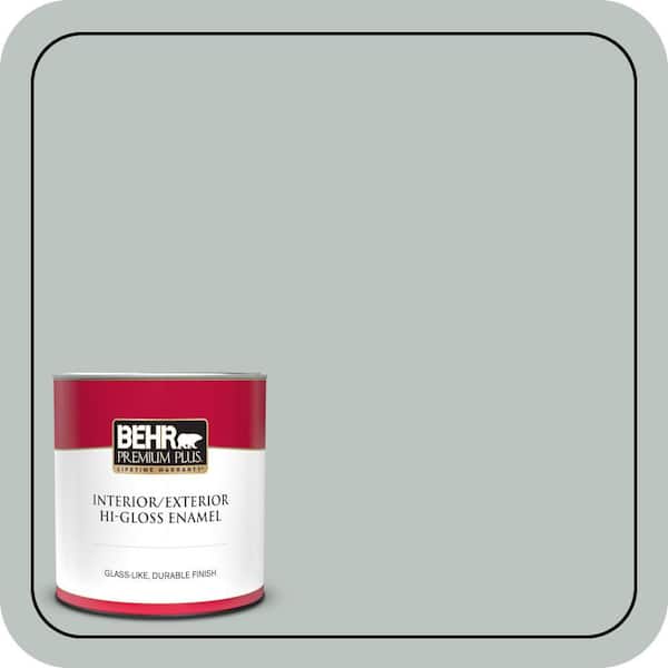 BEHR PREMIUM PLUS #ICC-47 Pewter Tray Enamel Low Odor & Primer (3)