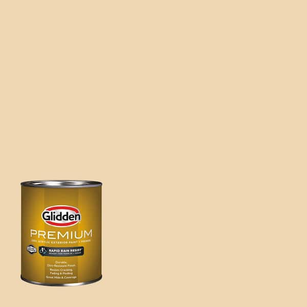 Glidden Premium 1 qt. PPG1089-3 Chai Tea Latte Satin Exterior Latex Paint (2)
