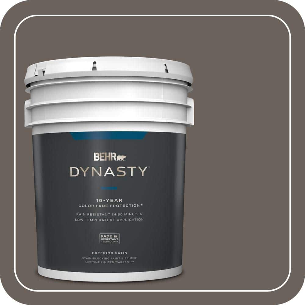 BEHR DYNASTY 5 gal. #T11-8 Back Stage Satin Enamel Exterior Stain-Blocking Paint & Primer