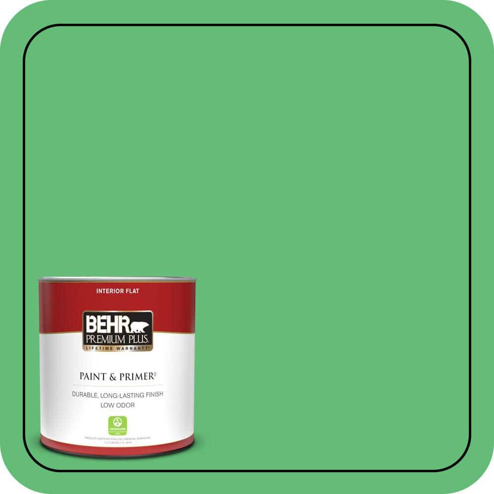 BEHR PREMIUM PLUS #450B-5 Lady Luck Flat Low Odor & Primer