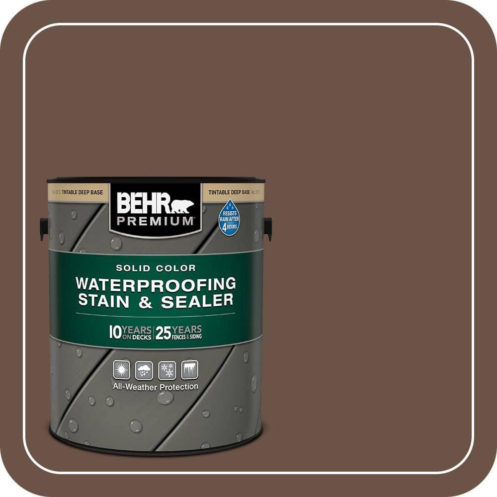 BEHR PREMIUM #N190-7 Color Waterproofing Exterior Wood Stain and Sealer (1)