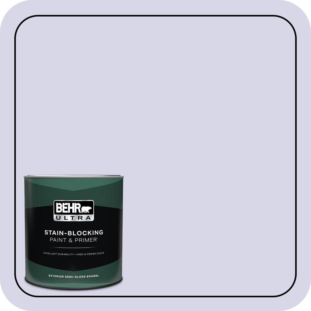 BEHR ULTRA 1 qt. #630A-2 February Frost Semi-Gloss Enamel Exterior Paint & Primer