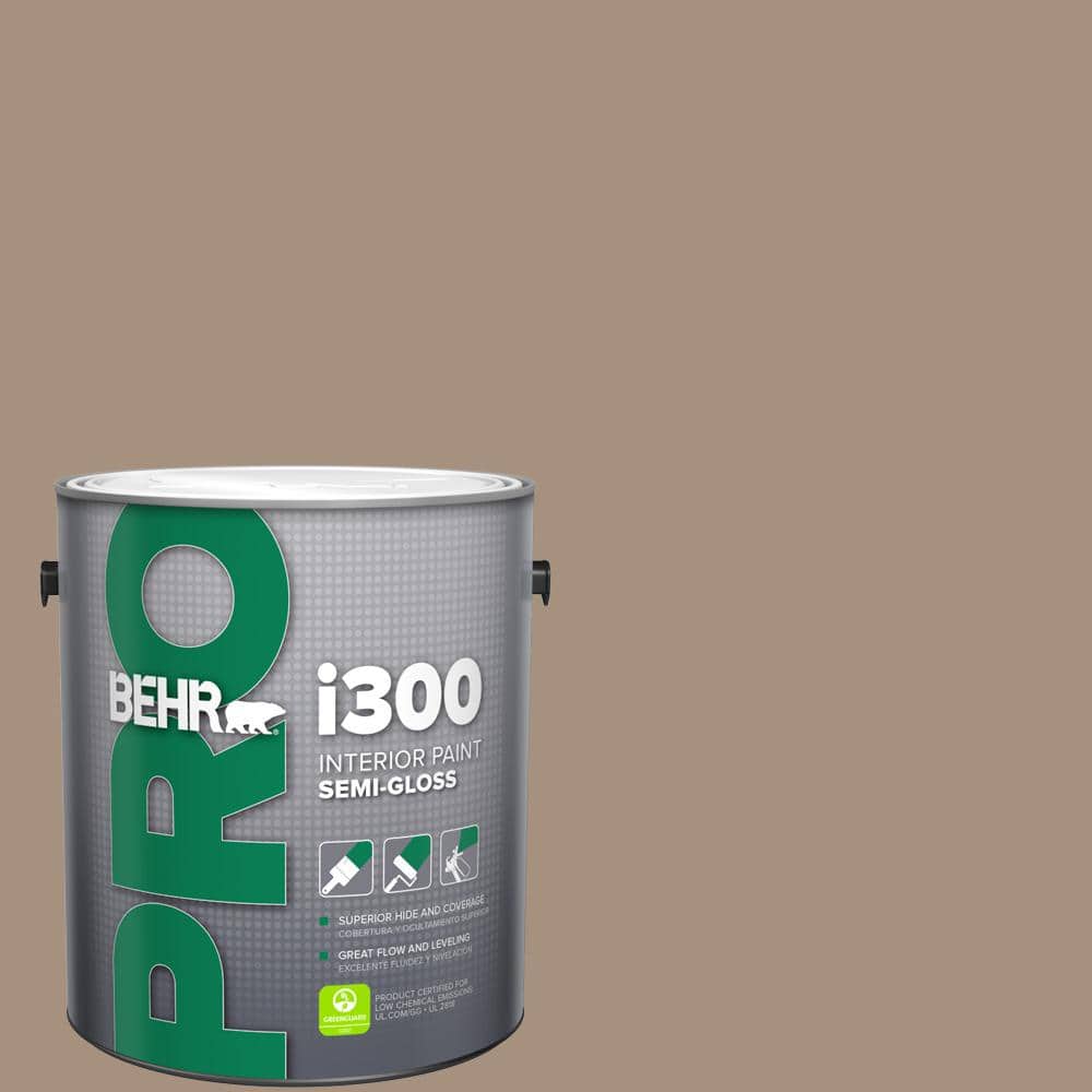 BEHR PRO 1 gal. #ECC-58-1 Farmyard Semi-Gloss Interior Paint