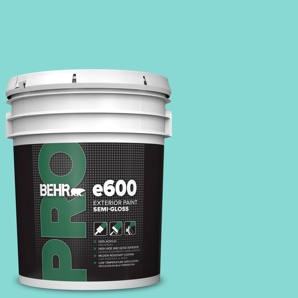 BEHR PRO 5 gal. #P450-3 Rainwater Semi-Gloss Exterior Paint