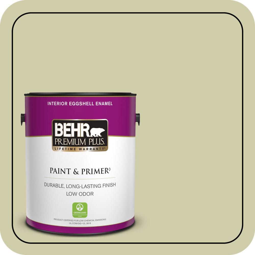 BEHR PREMIUM PLUS 1 gal. #S340-3 Hybrid Eggshell Enamel Low Odor Interior Paint & Primer (1)