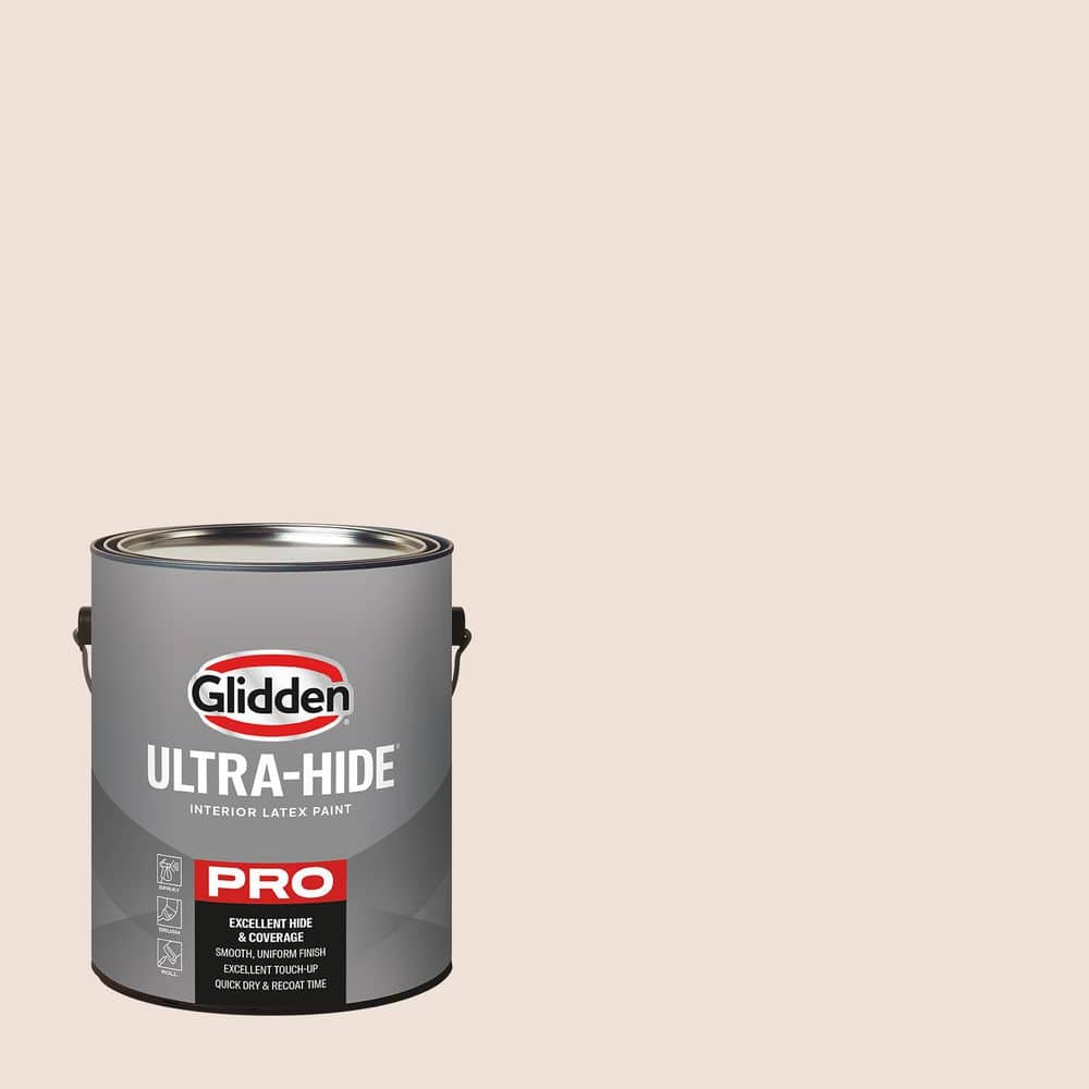 Glidden Ultra-Hide 1 gal. PPG1062-1 Butter Icing Eggshell Interior Paint (1)