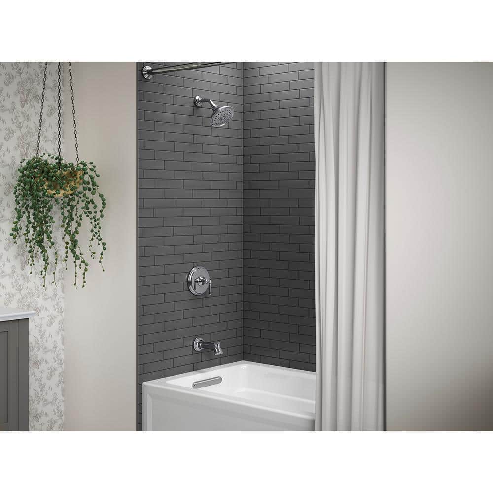KOHLER Capilano Single-Handle 3-Spray Tub and Shower Faucet in Polished Chrome (Valve Included) (2)