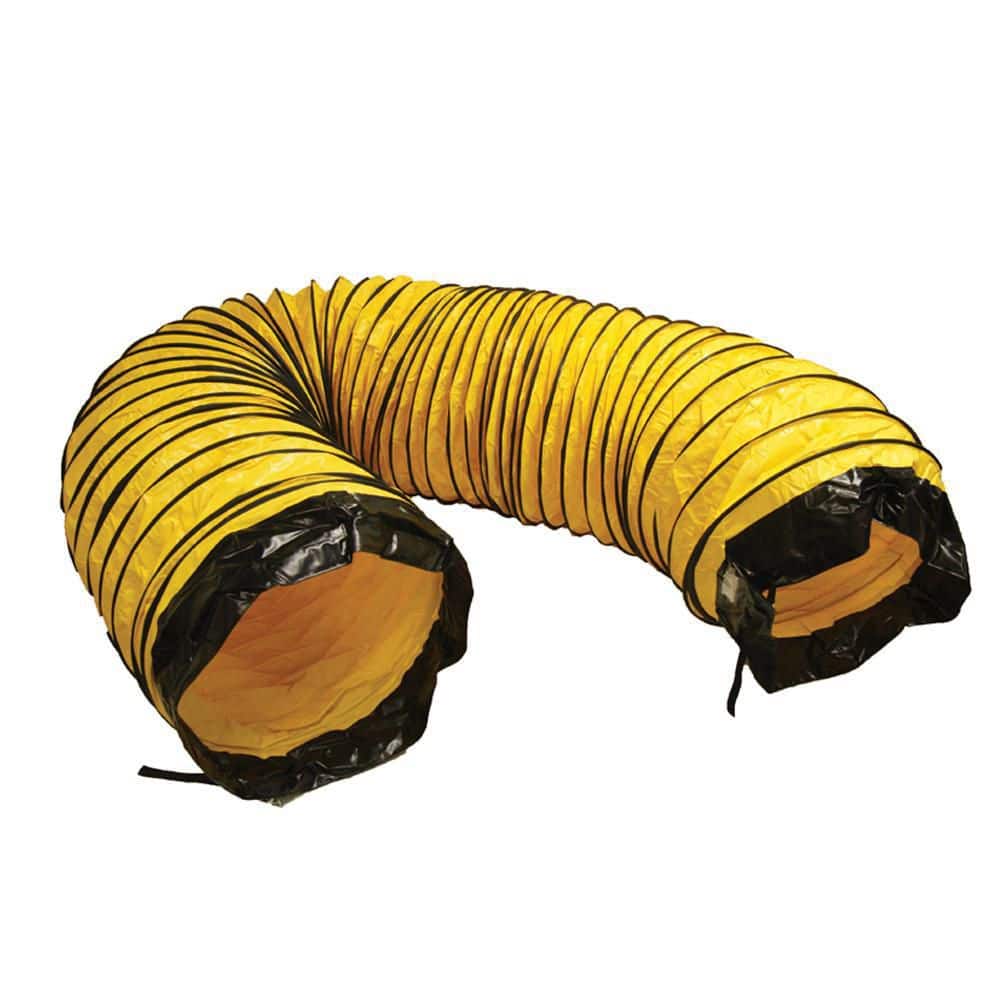 Rubber-Cal D 25 ft. Coil Flexible Ducting Air Ventilator Yellow (2)