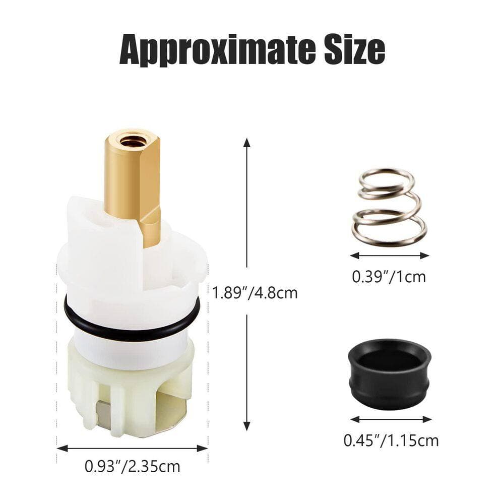 Helhom 4-Pack RP25513 Faucet Stem Replacement Kit, Two Handle Cartridge Repair Kit with Seats and Springs (2)