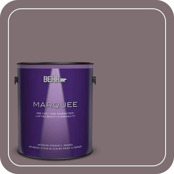 BEHR MARQUEE 1 gal. #N110-5 Royal Raisin One-Coat Hide Eggshell Enamel Interior Paint & Primer (2)