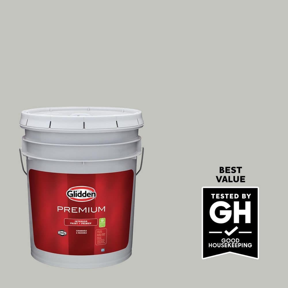 Glidden Premium 5 gal. PPG0997-2 Felted Wool Satin Interior Latex Paint