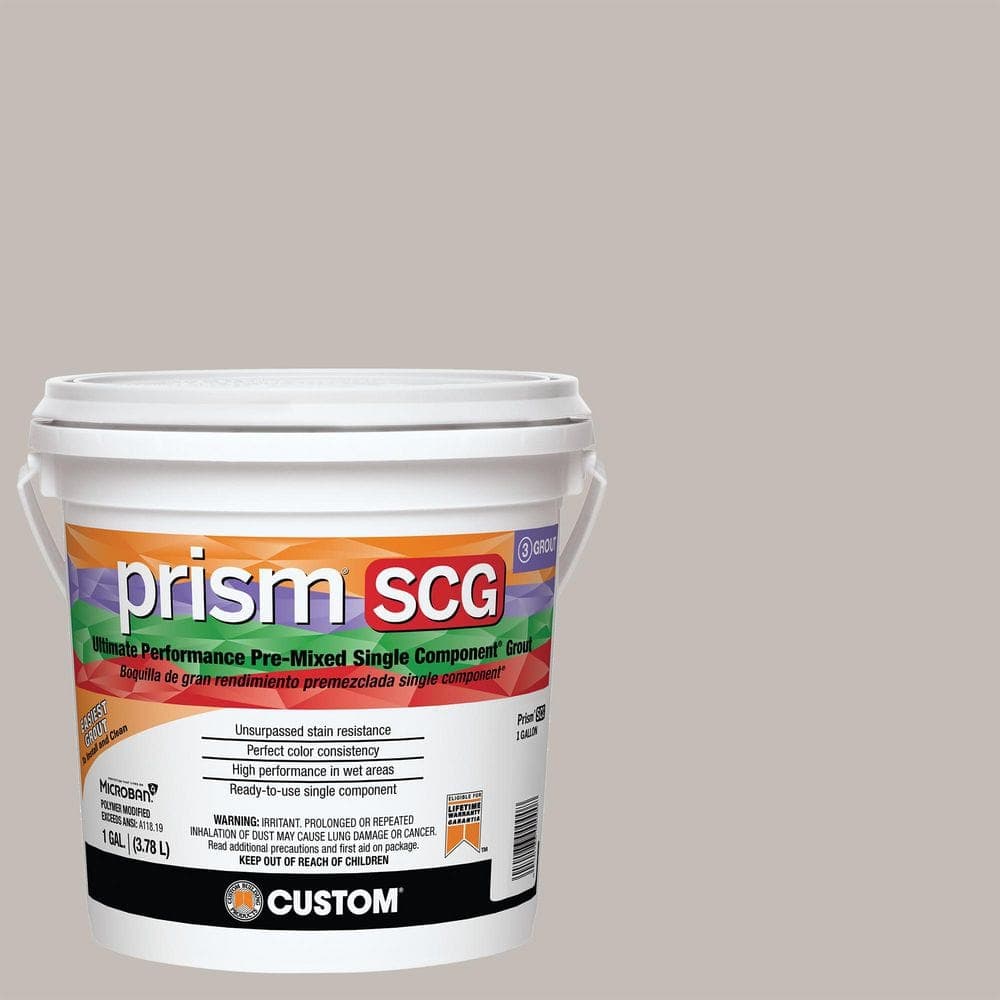 Custom Building Products Prism SCG #643 Warm Gray 1 Gal. Ultimate Performance Pre-Mixed Single Component Grout