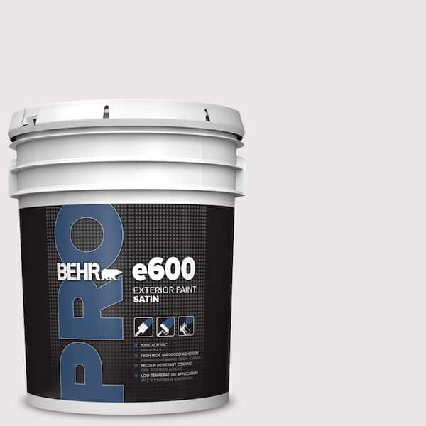 BEHR PRO 5 gal. #PR-W03 Melodic White Satin Exterior Paint (2)