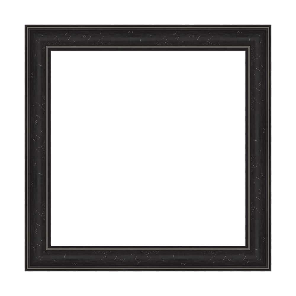 Amanti Art Mirror Makeover Shipwreck Black Narrow 21.25 in. W x 21.25 in. H Bathroom Mirror Frame Border Kit-Fits a 20 x 20 mirror (1)