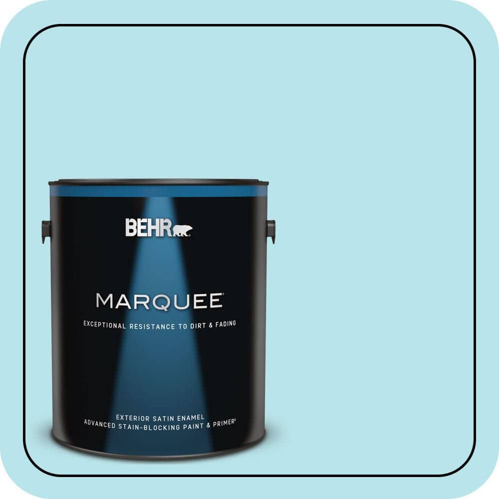BEHR MARQUEE 1 gal. #510A-3 Fresh Water Satin Enamel Exterior Paint & Primer