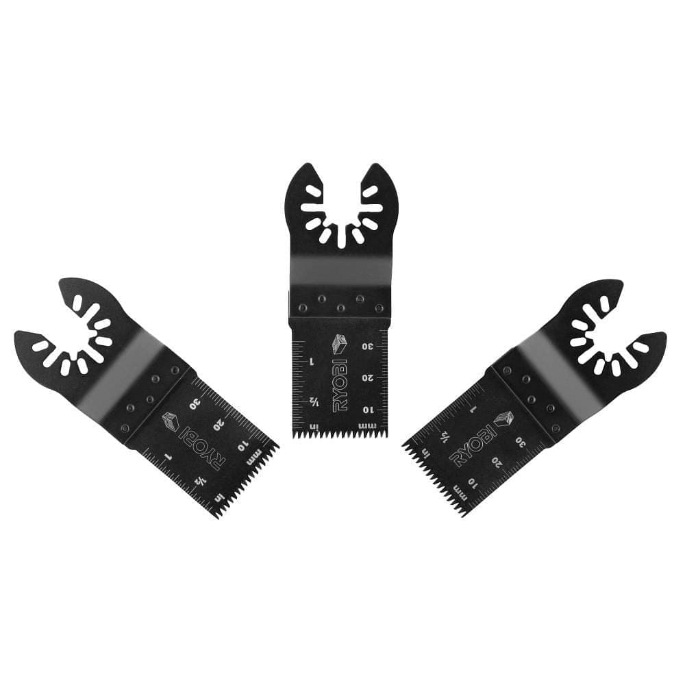 RYOBI 1-1/4 in. Japanese Tooth Multi-Tool Blade Set (3-Piece)