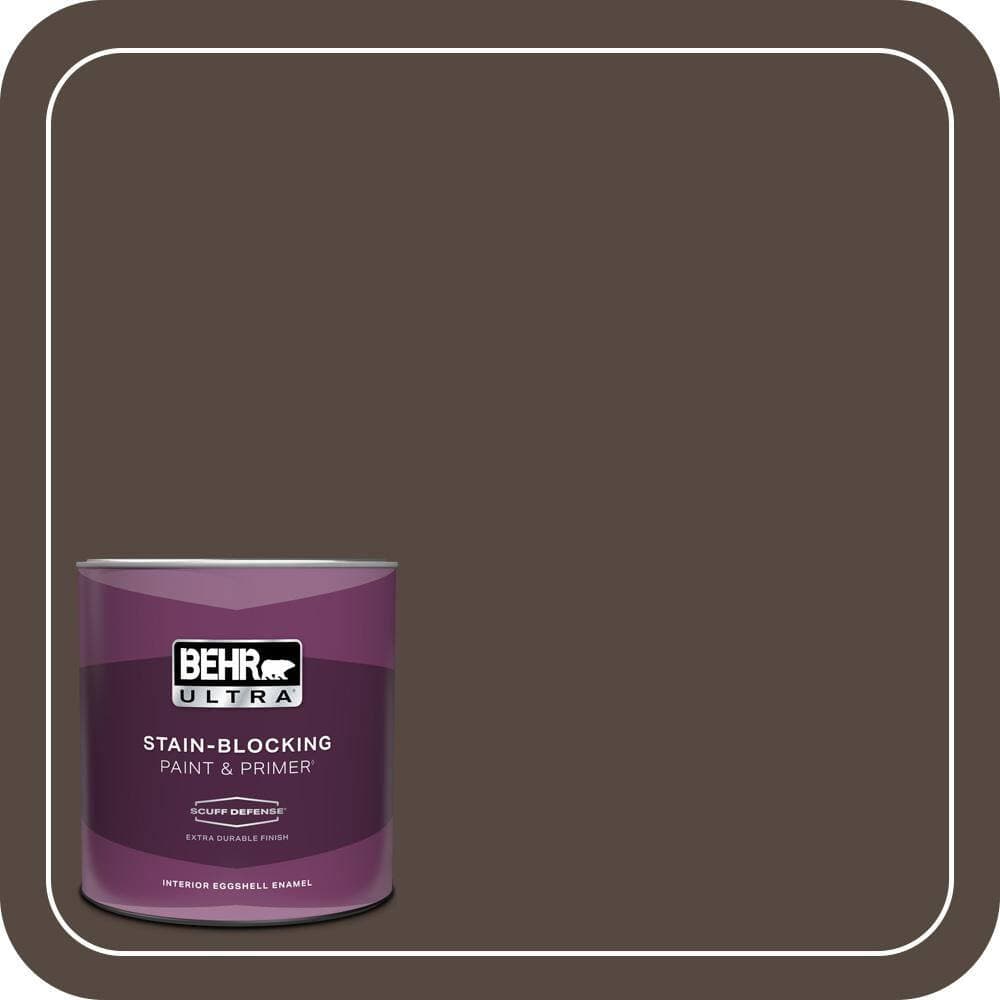 BEHR ULTRA 1 qt. #N210-7 Havana Coffee Extra Durable Eggshell Enamel Interior Paint & Primer