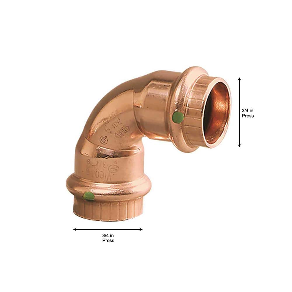 Viega ProPress 3/4 in. Press Copper 90-Degree Elbow (3)