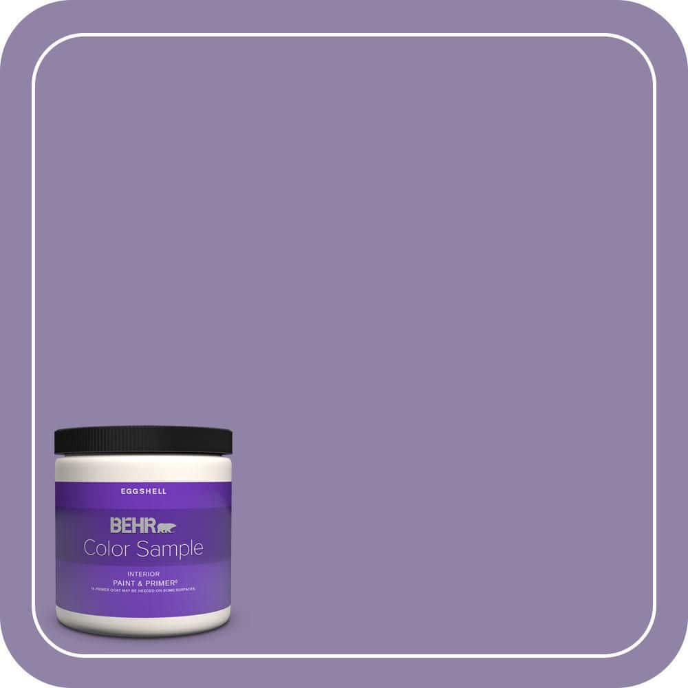 BEHR PREMIUM PLUS 8 oz. #650D-5 Fabulous Grape Eggshell Enamel Interior Paint & Primer Color Sample