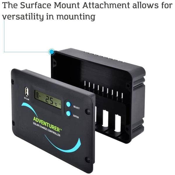 Renogy Adventurer-Li 30 Amp PWM Flush Mount Charge Controller with LCD Display (3)