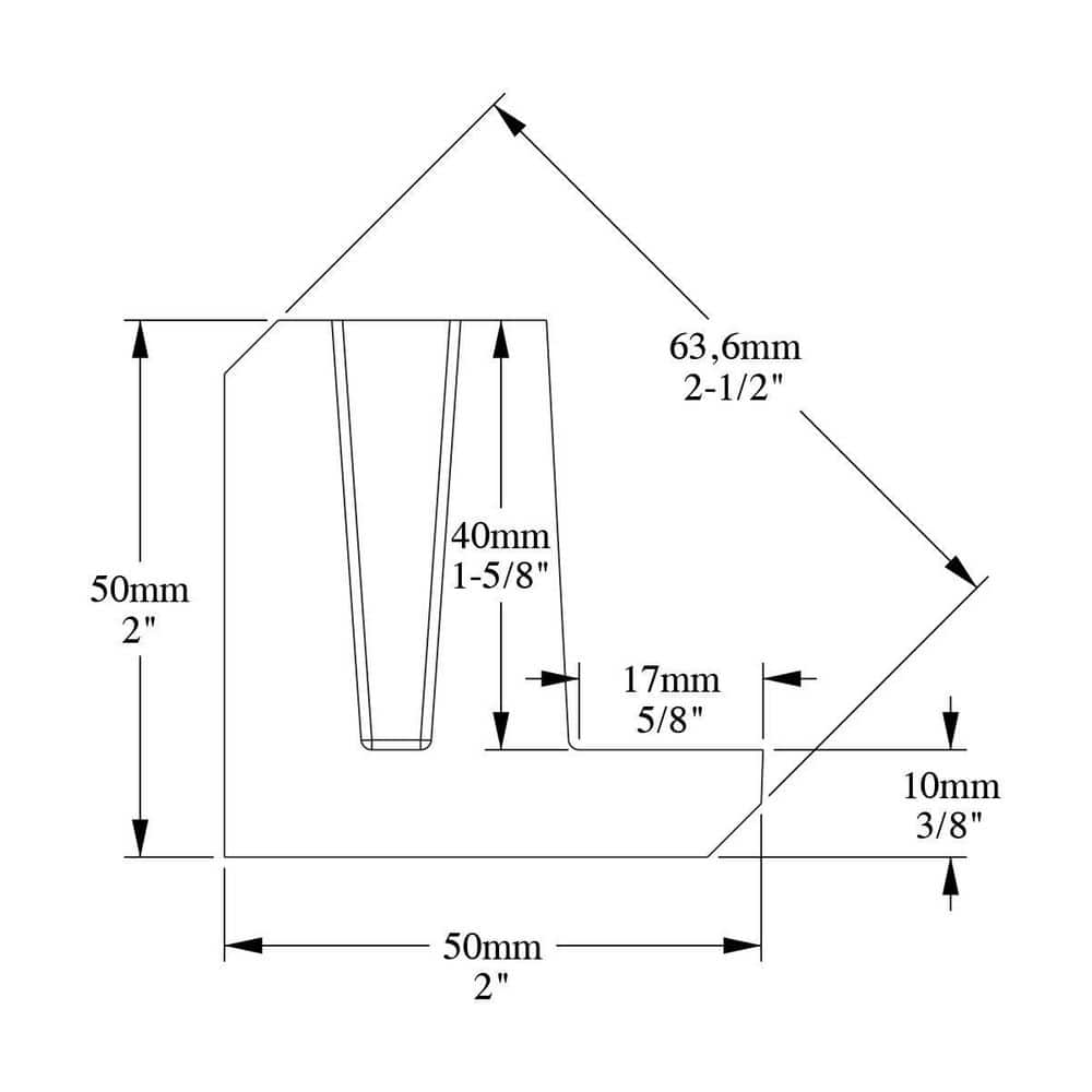 ORAC DECOR 2 in. x 2 in. x 78-3/4 in. Primed White Plain Polyurethane Crown Moulding (2)