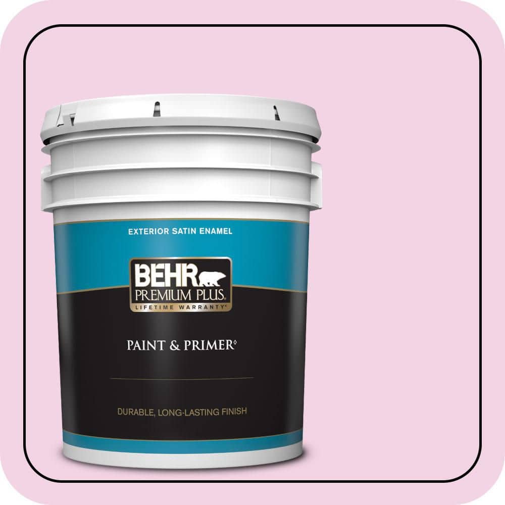 BEHR PREMIUM PLUS 5 gal. #690A-2 Hopeful Satin Enamel Exterior Paint & Primer