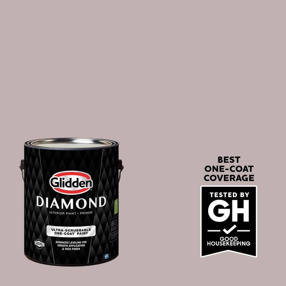 Glidden Diamond 1 gal. PPG1014-4 Jack Rabbit Semi-Gloss Interior Paint