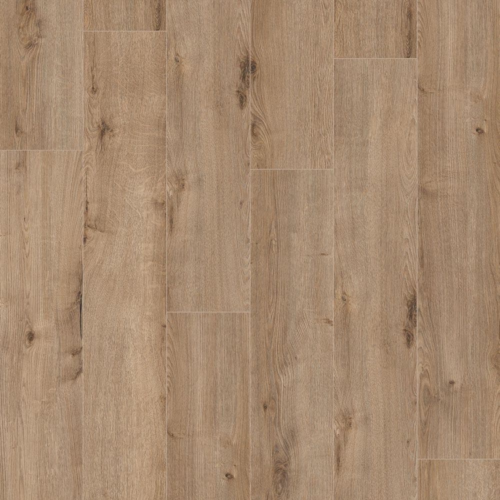 TrafficMaster Ivy Sand Oak 7 mm T x 8.03 in W x 47.64 in L Click Lock Laminate Wood Flooring(23.91 sqft/case) (2)