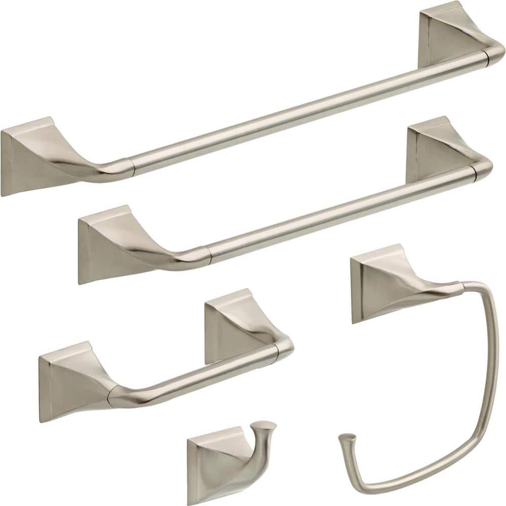 Delta Everly 18 in. Wall Mount Towel Bar Bath Hardware Accessory in Brushed Nickel (3)
