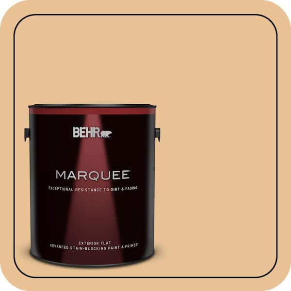 BEHR PREMIUM PLUS #M250-3 Apple Turnover Flat Interior/Exterior Paint & Primer Color Sample (2)