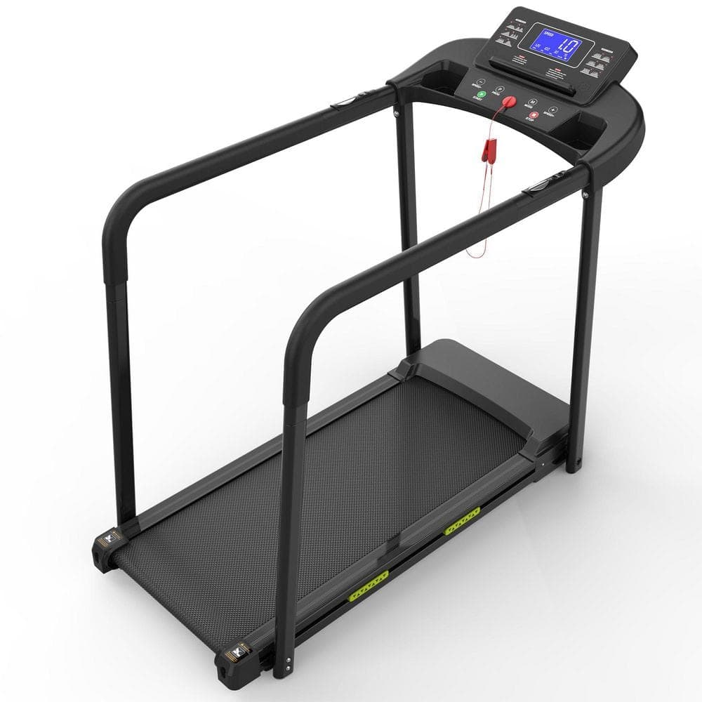 Tidoin 2.5 HP Black Metal Foldable Electric Treadmill with Stable and Safe Structural Design, LED Display, Long Handrail (1)