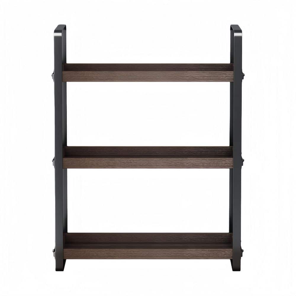 Numhew Brown 3 Tier Bathroom Counter Organizer, Bathroom Countertop Organizer Counter Shelf Countertop Storage Organization (1)